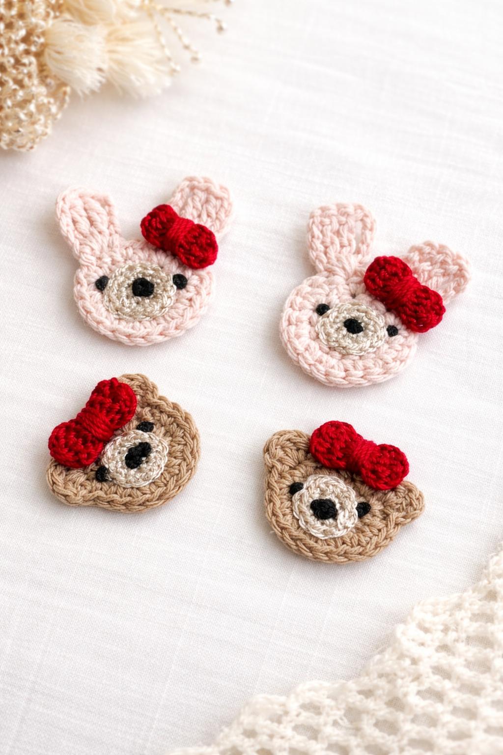 くまとうさぎモチーフ